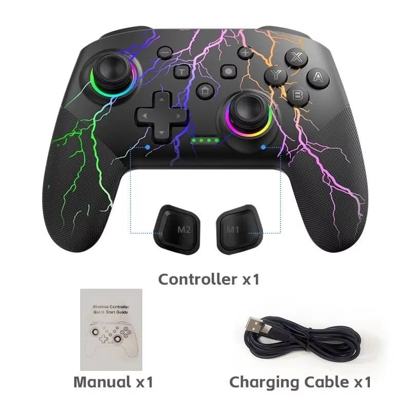 DATA FROG Wireless Pro Controller Gamepad with Programmable Function for Switch / For Switch OLED / For Switch Lite / PC