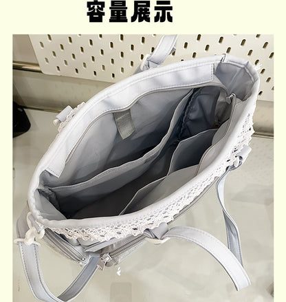 New Japanese Style Transparent Crossbody Bag Cute Candy Color Commuting Shoulder Bag for Girls Simple and Casual Texture Ita Bag