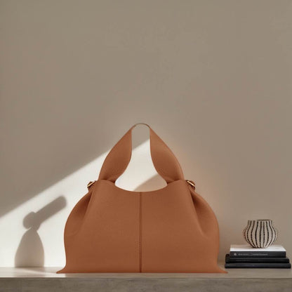 Genuine Leather Cloud Crossbody Bag for Women, Light Luxury French European Retro Vintage Tassel Shoulder Bag, Handbag Purse