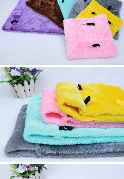 Gaiolas de Inverno para Pássaros de Estimação Papagaio Rede de Pelúcia Quente Tenda Cama Caverna Suspensa para Dormir e Chocar Acessórios para Pássaros