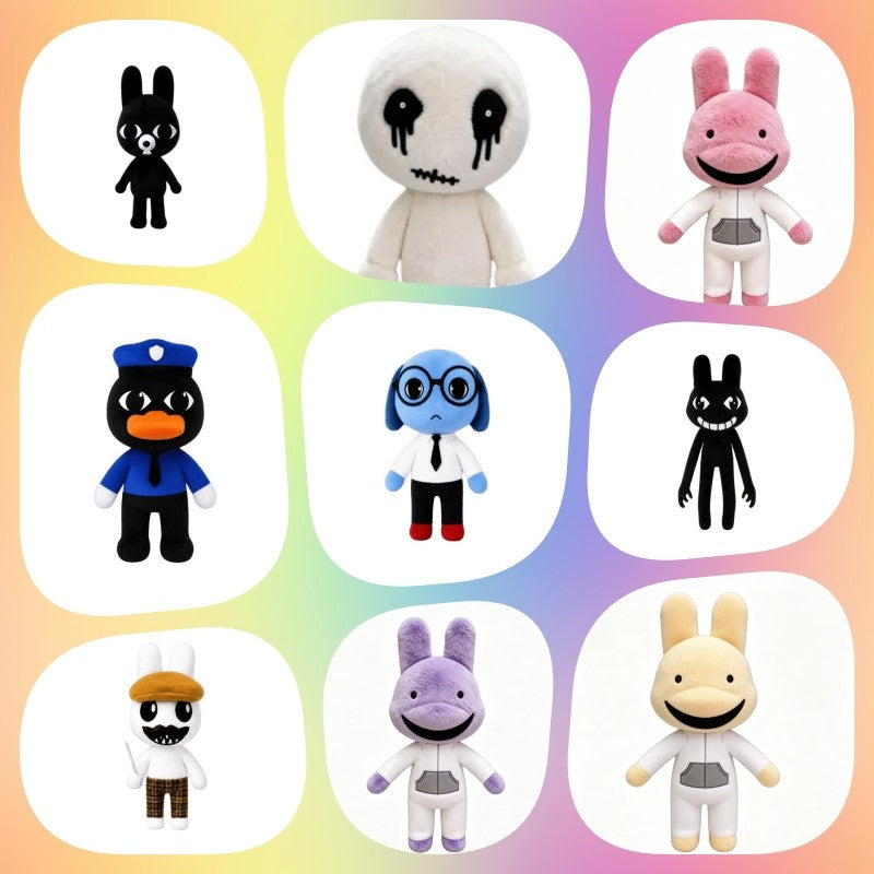 Animal Hospital Cotton Figures Anime Gifts Horror Game Animal Hospital Anomaly Horror Bunny Figurine Halloween Party Favors Gift