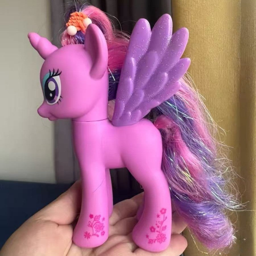 Genuine Hasbro My Little Pony Kawaii Twilight Sparkle Presente de Aniversário Decoração de Mesa Brinquedos Modernos de Desenhos Animados de Anime para Coleção de Meninas