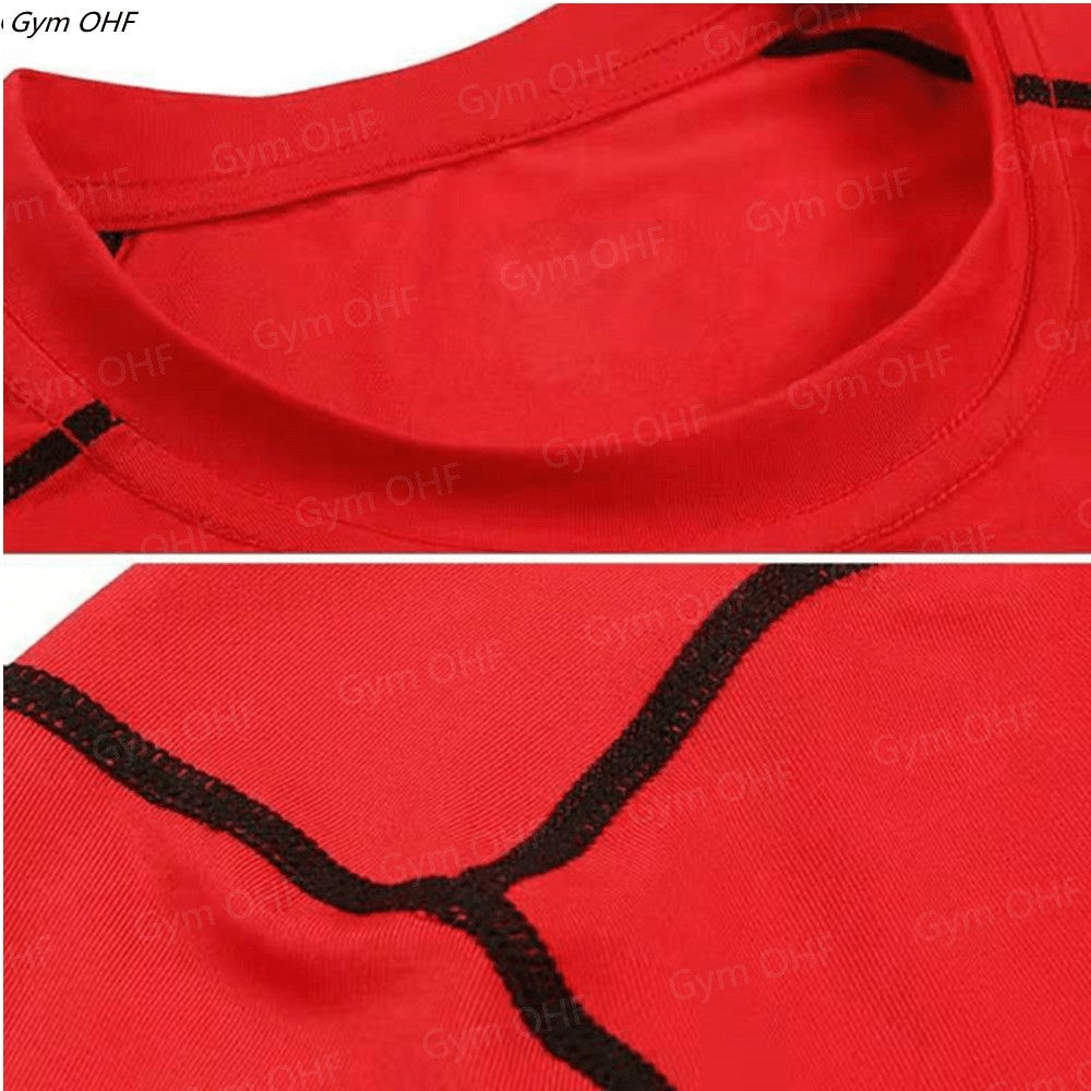 Thermal Man Underwear Set Spi/Der Compression T Shirt Leggings Yoga Sets Fitness