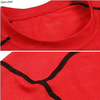 Thermal Man Underwear Set Spi/Der Compression T Shirt Leggings Yoga Sets Fitness