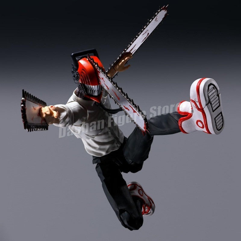 Shf Chainsaw Man Action Figure Denji Figurine PVC Movable Ko Collection Doll Anime 15cm Chainsaw Demon Figures Model Toys Gifts