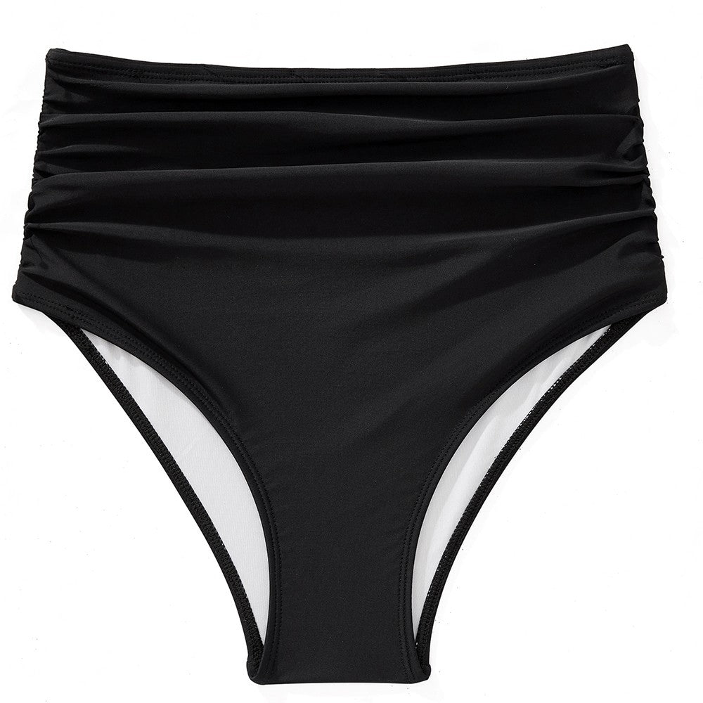 Women Tankini Ruffle High Waisted Swimsuits Tummy Control Bathing Suits Swimwear Beachwear Padded XXL Size Bikini Set Female