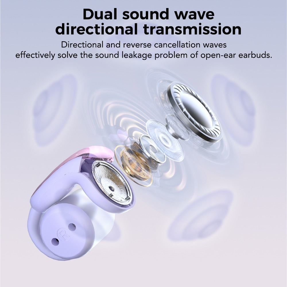 Translator ERAZER XF28 Bluetooth V6.0 Open-ear True Wireless EarbudsTranslation Earphones Office Travel,ASMR Headset APP