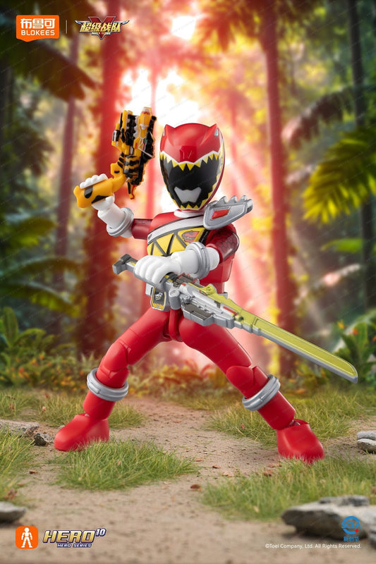 In Stock Original Blockee Power Rangers Dino Charge Super Senta Zyuden Kyoryuger Collection Assembly Building Block Figurines