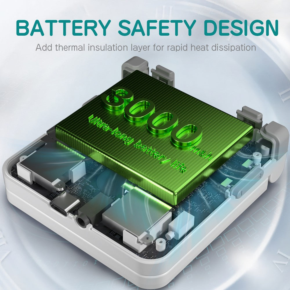 MIYOO Flip V2 Retro Handheld Game Console With Metal Hinge 3.5'' IPS Screen Compact Portable Game Machine Dual Analog Sticks Gif