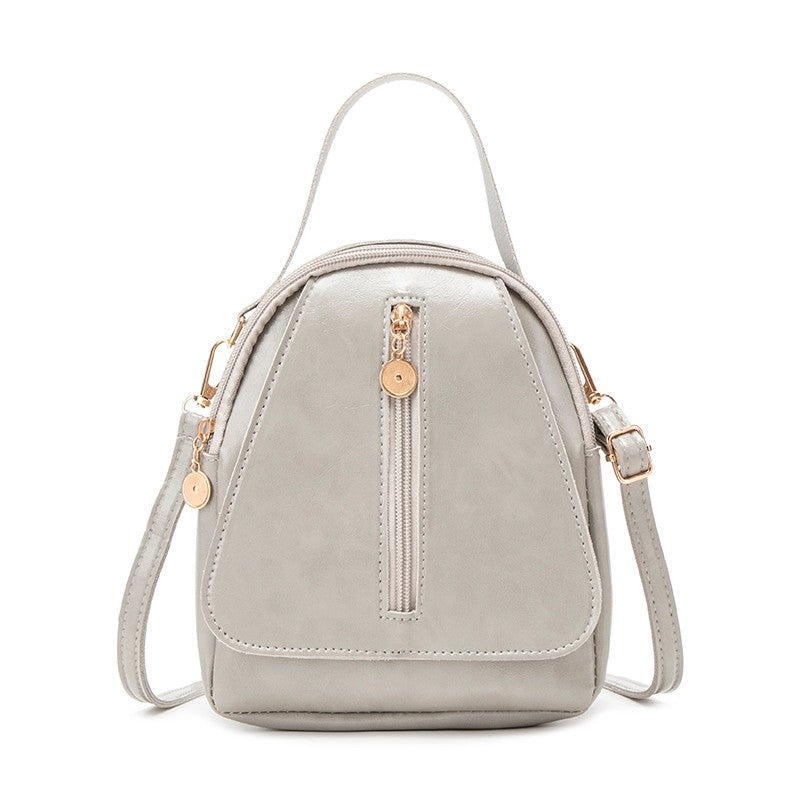 Fashion Women Mini Backpack Solid Color Soft Pu Small Backpacks Female Casual Outdoor Travel Rucksack School Baskpack for Girls