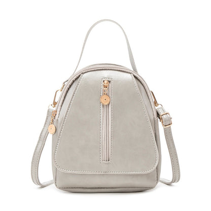 Fashion Women Mini Backpack Solid Color Soft Pu Small Backpacks Female Casual Outdoor Travel Rucksack School Baskpack for Girls