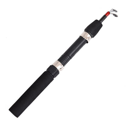 Cana de Pesca de Gelo de Inverno com Carretilha, Alimentador Mini Dobrável para Exterior, Vara de Pesca Telescópica Giratória para Gelo, Conjunto de Carretilha de Pesca