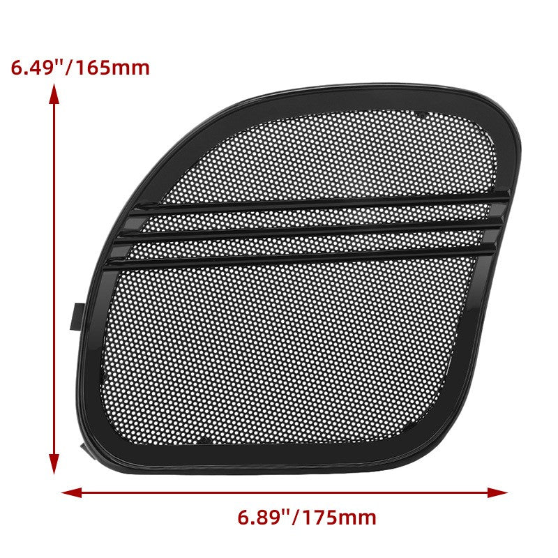 Grelhas da Tampa do Alto-Falante da Motocicleta Malha de Acabamento Tri-Line Preta Para Harley Touring Road Glide Limited FLTRK Special FLTRXS 2015-UP