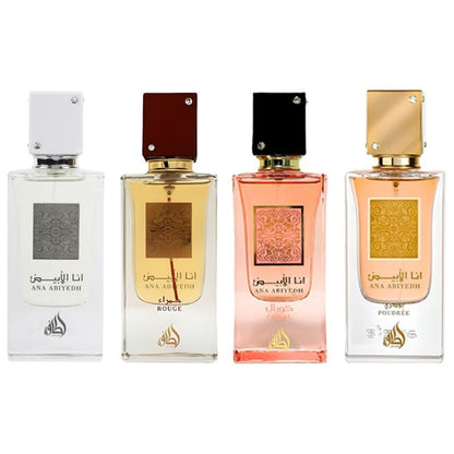 60ml Lattafa Ana Series Eau de Parfum Spray Unisex Original Arab Perfumes Lasting Wood Spicy Floral Fragrance Perfume Cologne