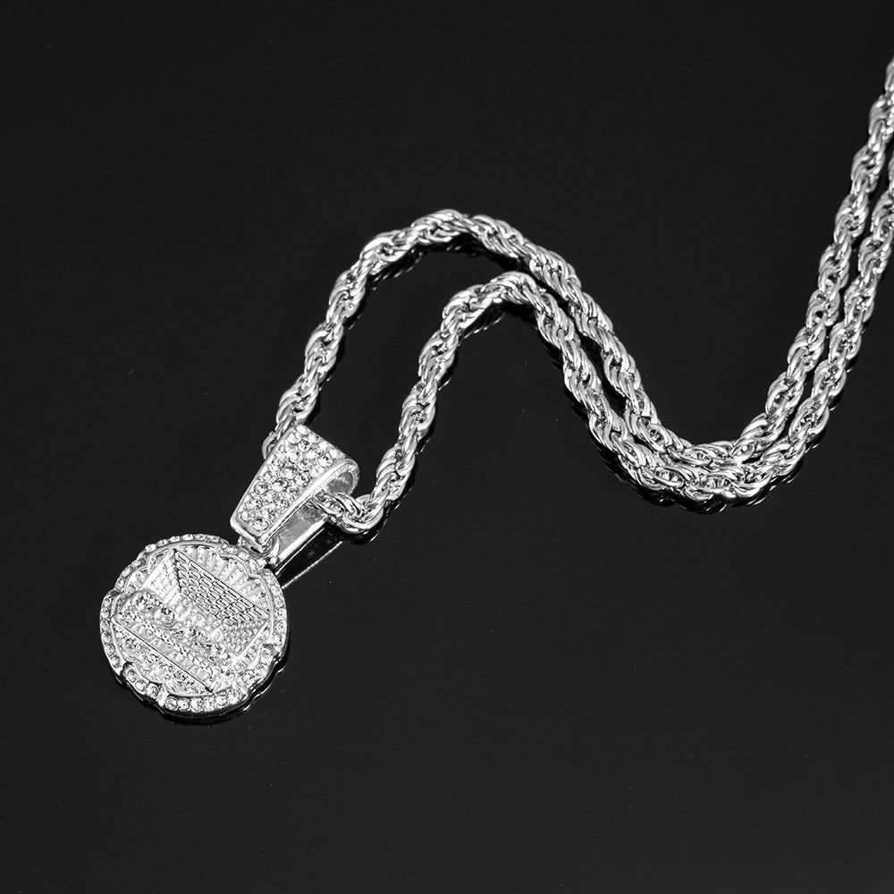 Colar Pingente Última Ceia Delicado Brilhante Joias Masculinas Combinando Corrente Tênis Iced Out 4mm Moda Masculina Estilo Hip Hop Presente Feminino