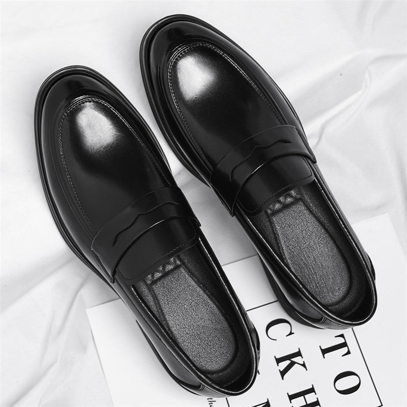 Men's Formal Leather Loafers Italian Style Slip-on  Stylish Elegant Business Shoes Comfortable Lightweight Office Dress Shoes