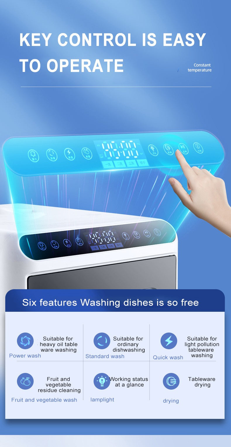 Household Desktop Mini Drawer Dishwasher Portable Kitchen Intelligent Dish Washer Factory Dishwasher Machine OEM