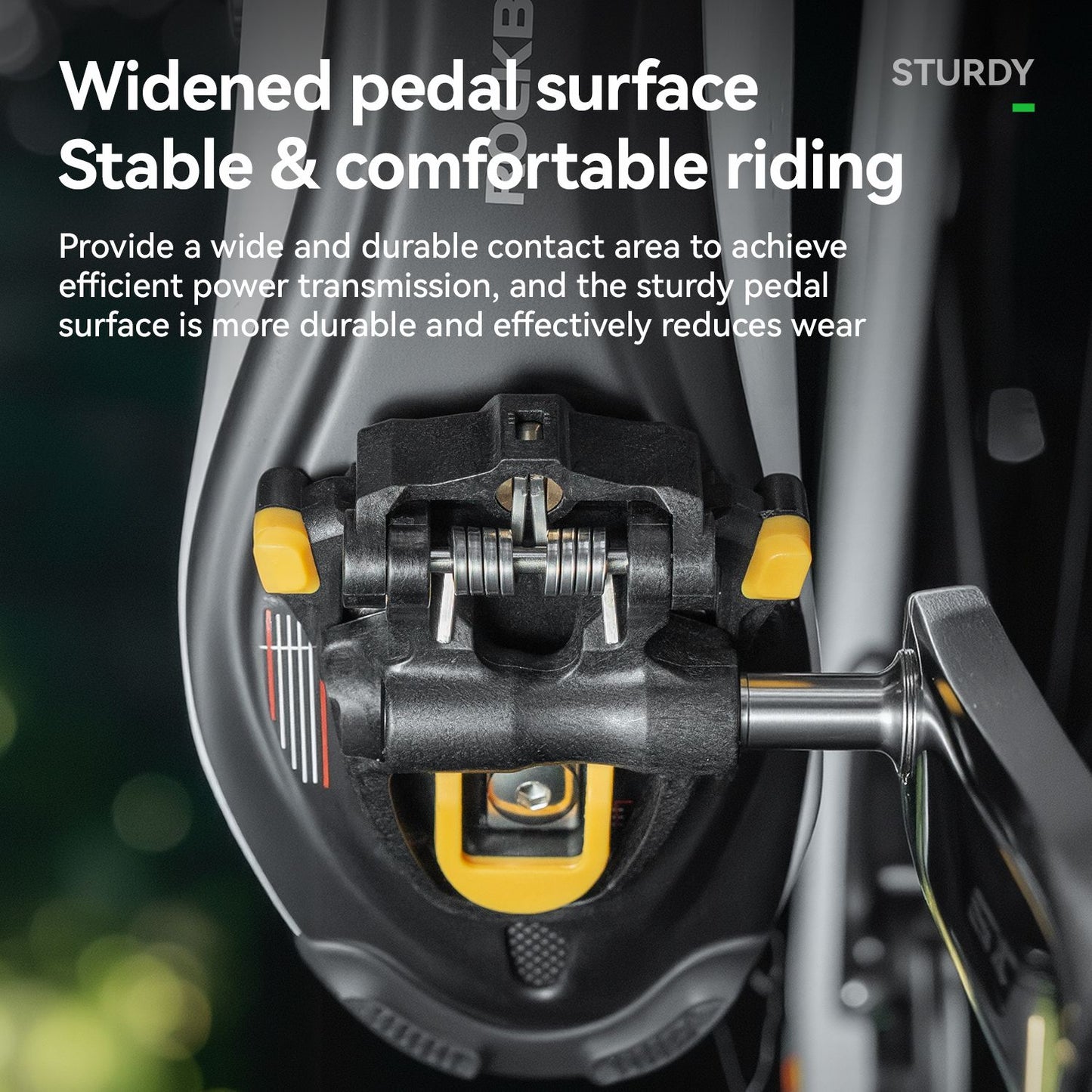 ROCKBROS Bicycle Pedals Lightweight Carbon Fiber Self-Locking Pedals With Cleats SPD Waterproof Sealed Bearing Road Bike Pedals