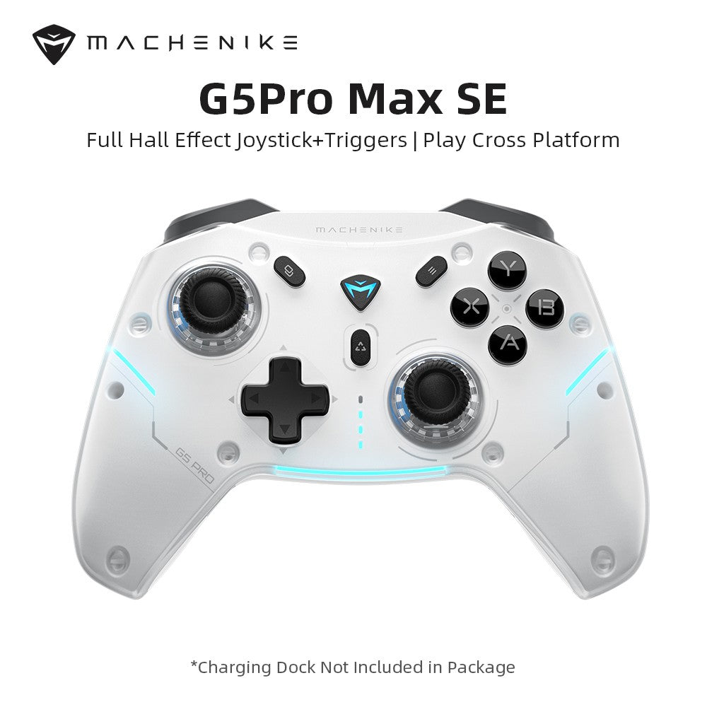 MACHENIKE G5Pro Max SE Gaming Controller With Charging Dock Optional Hall Effect Joysticks Triggers RGB Light Wireless Gamepad
