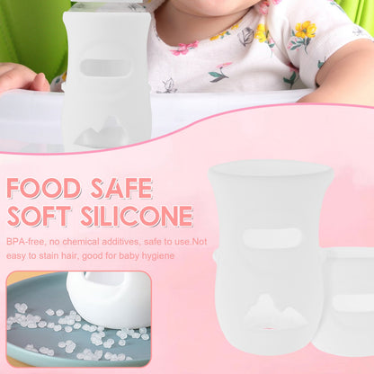 Silicone Sleeves Silicone Baby Bottle Cover Insulated Glass Bottle Compatible with AVENT Glass Natural Baby Bottle 4/8Oz