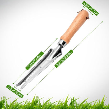 1pc Weed Puller,Garden Crack Weeder,Easily Remover Weed Tool for Yard Hoe Gardening Tools,Stainless Steel,Rake Sharp Tines