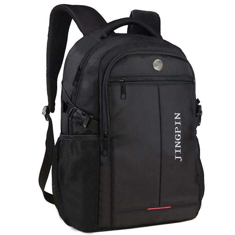 Neutral brand men's and women's business backpack suitable for students' school bags, with USB port and nylon material.