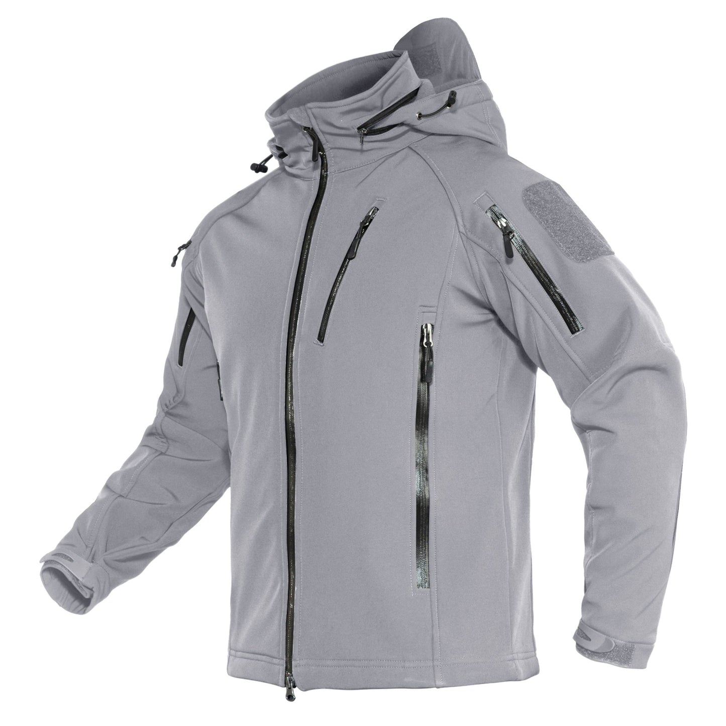 TACVASEN Fleece Lined Waterproof Jackets Mens Jacket Coats Outdoor Safari Windbreaker Winter Warm Work Jacket Outwear Windproof