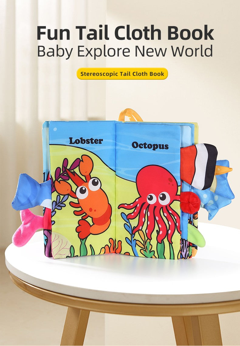 Baby Cloth Book Baby Toys 0-3 Year Old Infant Early Education Toys 6 Pages Cloth Book