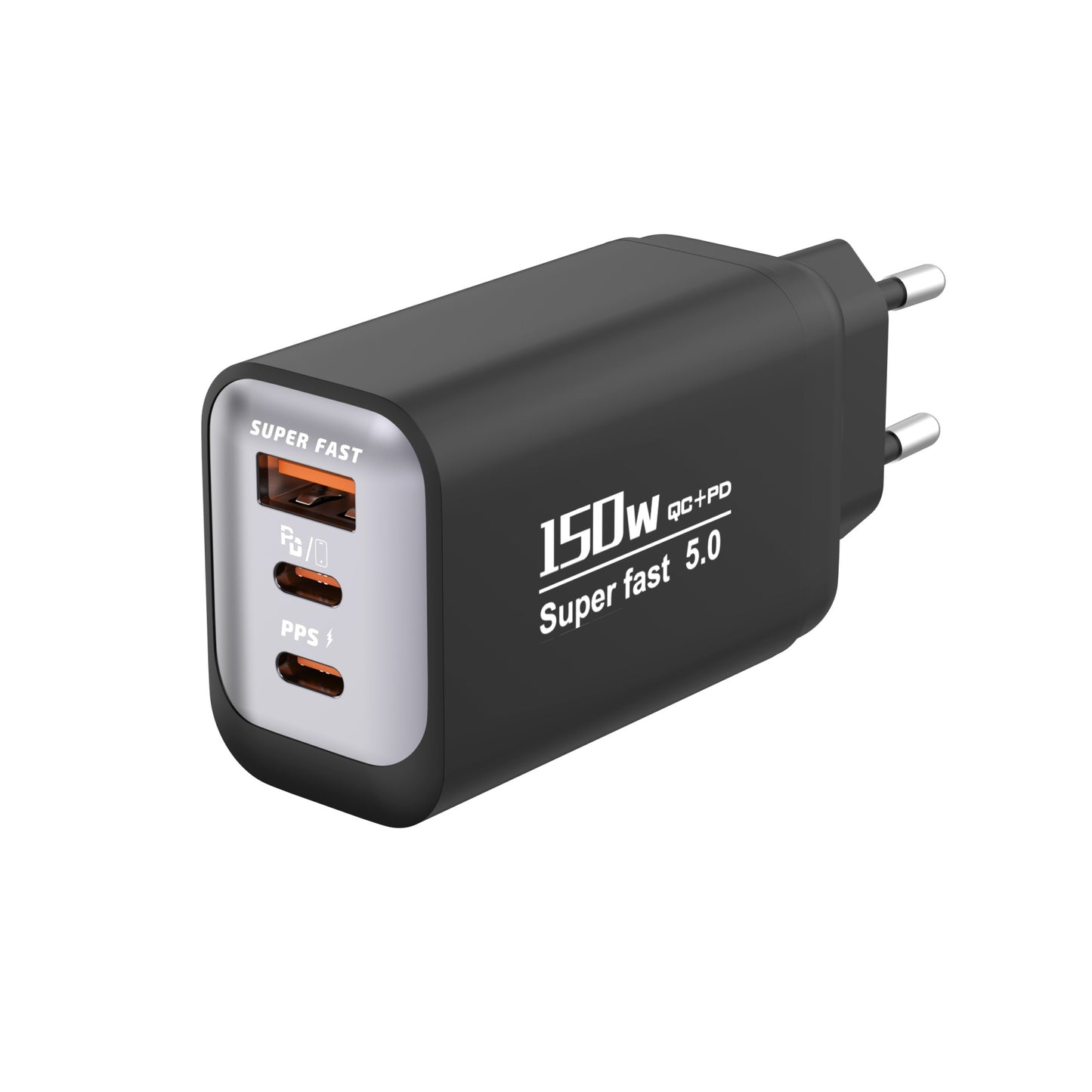 150W Fast Charging 3 Ports Mobile Phone Charger QC3.0 USB Type C Chargers Dual PD USB Wall Adapter EU/US Plug for iPhone Samsung