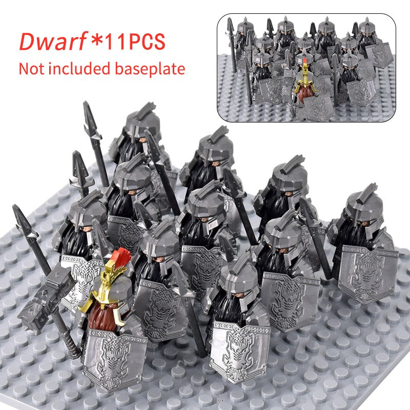 Soldado Asgard Medieval Anão LOTR Javali Cabra Carroça Animais Figuras Blocos de Montar Brinquedos Tijolos Senhor Presente Para Crianças