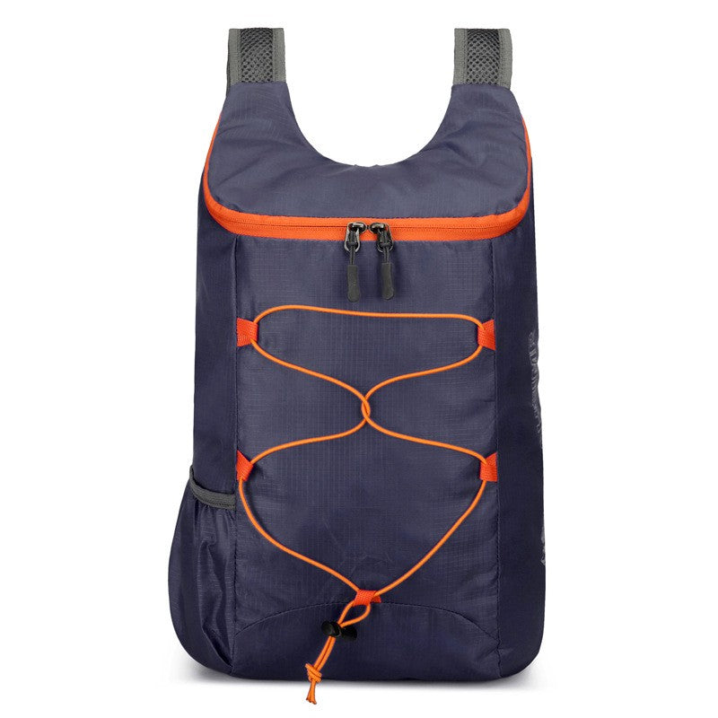 High-density lightweight waterproof nylon sports bag, multifunctional outdoor folding backpack Suitable for camping Hiking