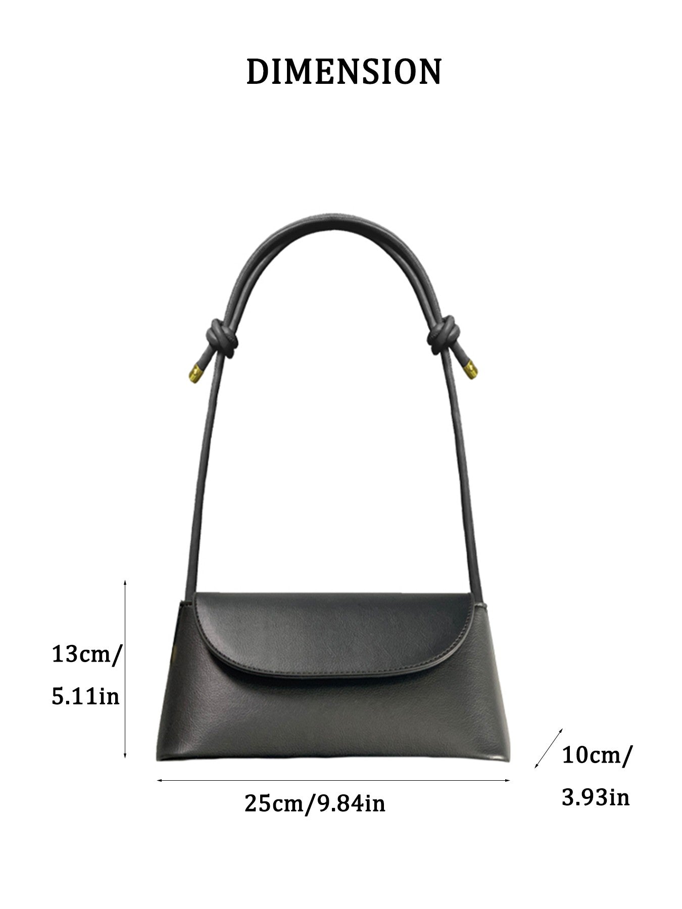 Lady Fashion Simple French one-shoulder Crossbody solid color fashion Underarm Pu Leather small square bag