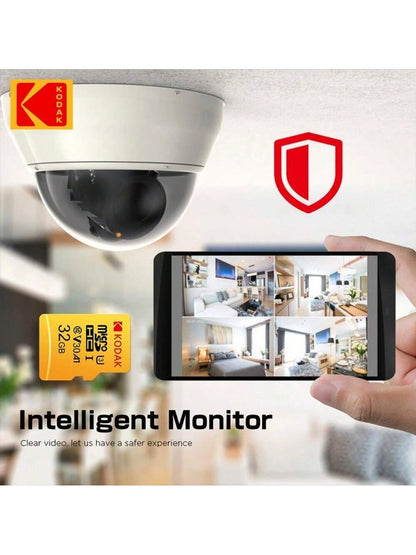 Cartão de Memória Micro SD Kodak 32GB-256GB - Alta Velocidade Classe 10 U3 UHS-I para Smartphones, Câmeras Digitais, Tablets e Drones