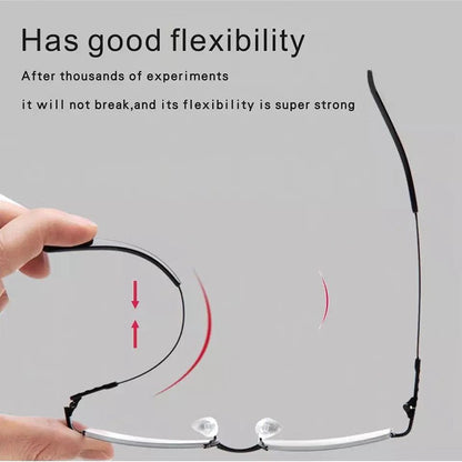 Progressive Men's Eyeglasses Frame Multifocal Reading Glasses Anti Blue Light Eyewear Near Far Sight Glasse escuadras de metal+4