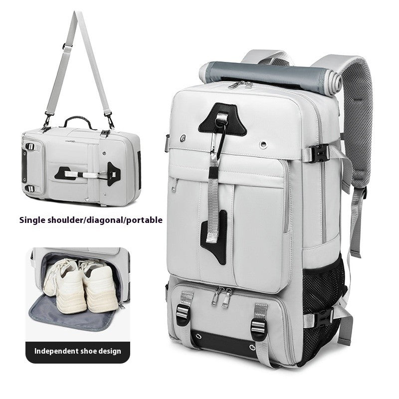 55L Large Capacity Travel Bag For Men 15.6 Inch Laptop Suitcase Backpack Multi-function Waterproof Backpack Outdoor Camping Bags