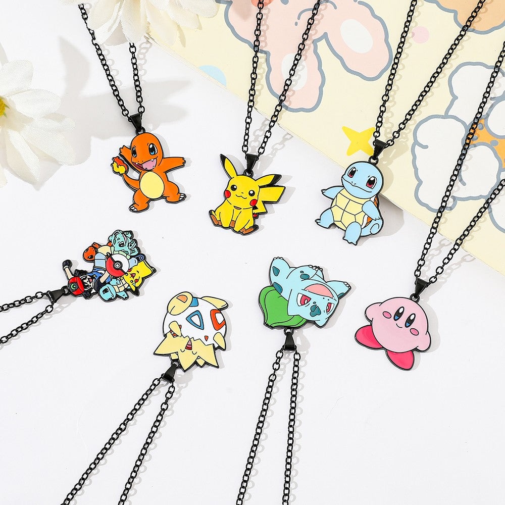 Brinquedo de Metal de Anime Pokémon, Figura Fofa, Pikachu, Squirtle, Psyduck, Charmander, Decoração de Festa, Presente de Cosplay