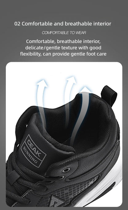 Men's high quality plus size casual sneakers Four seasons soft sole outdoor breathable running shoes students light sports shoes