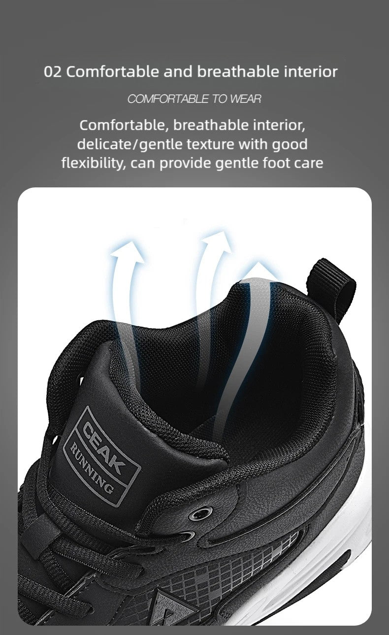 Men's high quality plus size casual sneakers Four seasons soft sole outdoor breathable running shoes students light sports shoes