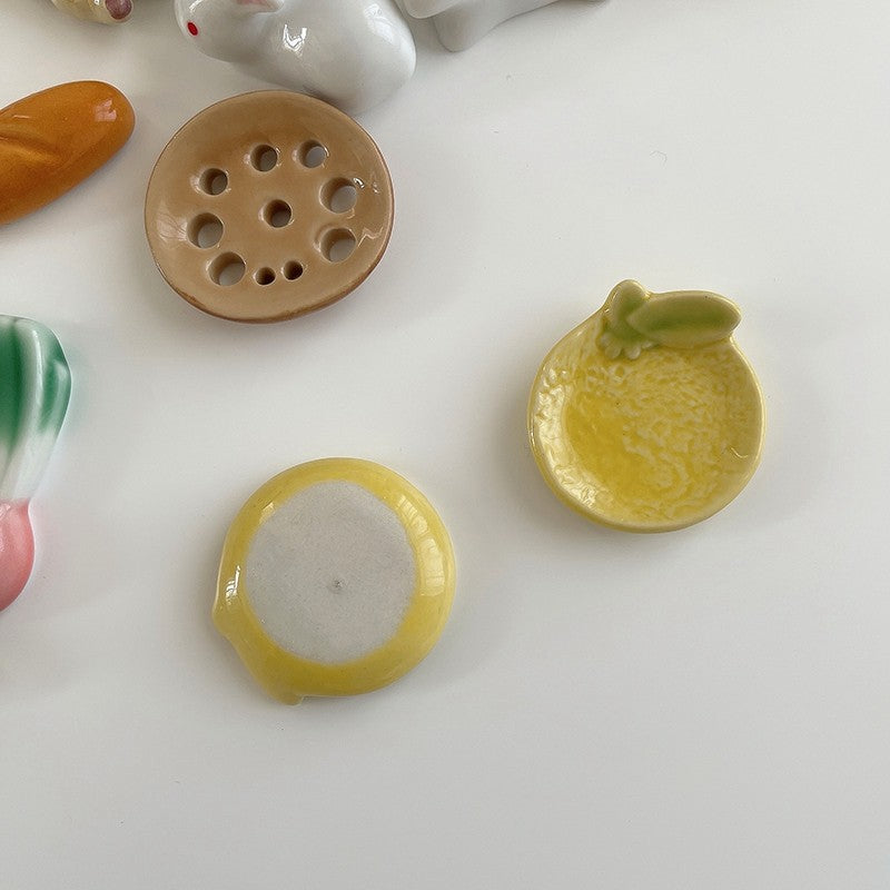 Suporte para Hashi Estilo Japonês Cerâmica Descanso de Hashi Formato de Frutas e Vegetais Garfo Prateleira Utensílios de Cozinha Decoração de Mesa de Jantar