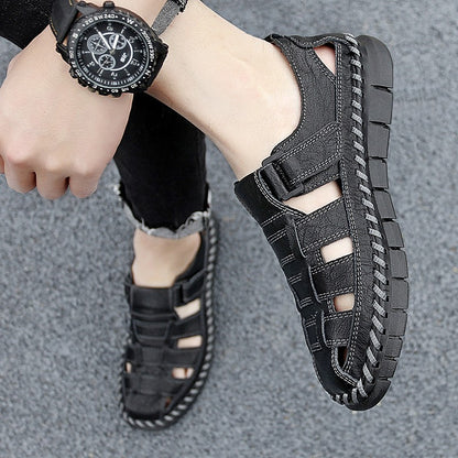 Handmade Men's Shoes Handmade Leather Men Shoes Casual Loafers Slip Onzipper Split Leather Shoes Men Flats Hot Sale Moccasins