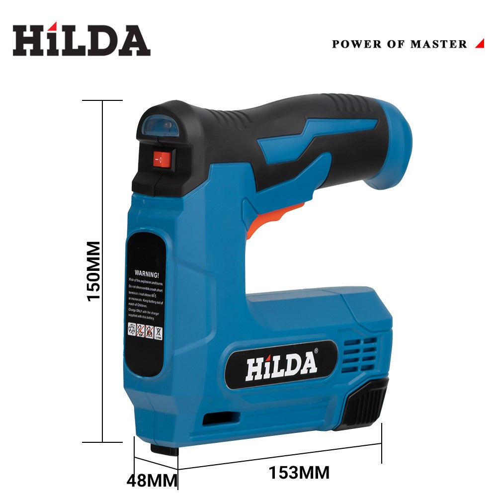 HILDA USBElectric 2 em 1 pistola de pregos a ar móveis pistola pneumática grampeador de moldura de madeira ferramenta pneumática ferramentas elétricas com 2000 unidades de grampos