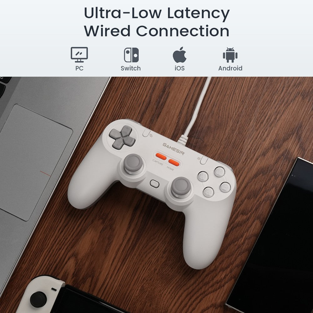 GameSir Tegenaria Lite Wired Switch Controller, Near-Zero Latency, Anti-Drift Joysticks, 2 Back Buttons for Nintendo Switch 2 PC