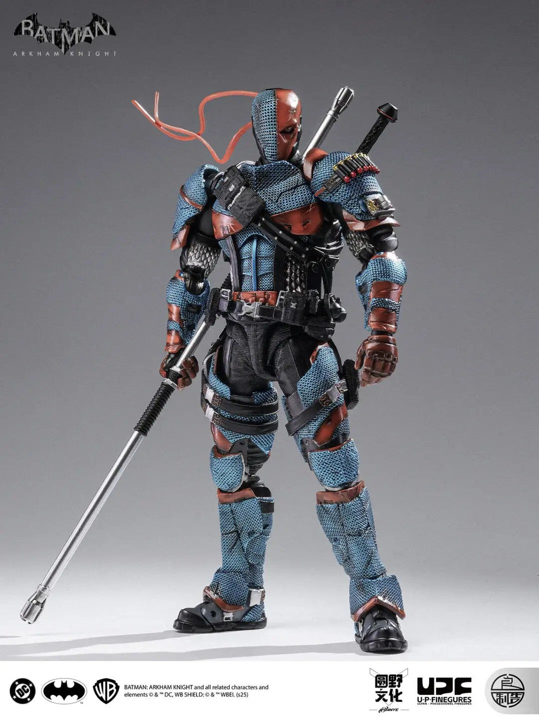 100%Original LPZZ Studio 1/12 Deathstroke Batman Arkham Knight Batsuit V8 04 Bonecos de Ação Modelo do Filme do Batman