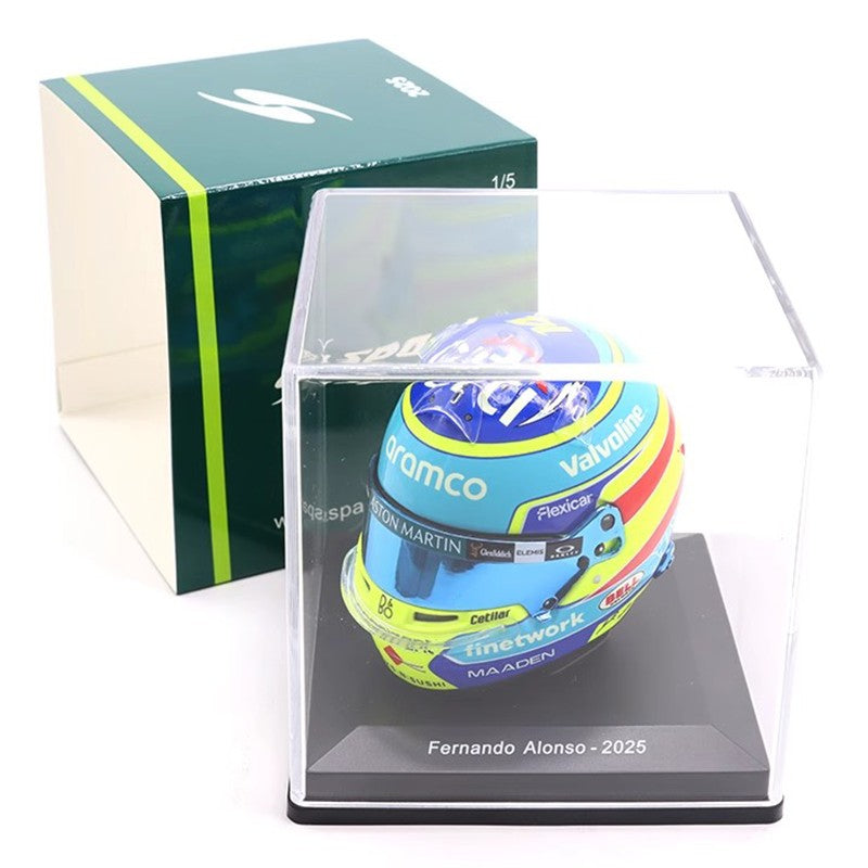 Novo estoque Spark 1:5 F1 2025 Série de Capacetes Norris Mcl39 Simulação Resina Modelo em Miniatura Brinquedos Personalizados Presente Coleção Ornamento