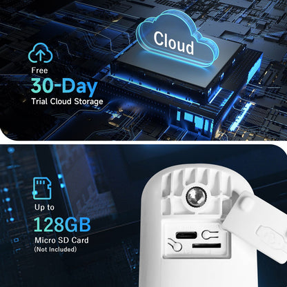 4MP WIFI IP Camera Rechargeable Battery Outdoor Surveillance Camera Color Night Vision Security Camera Home Baby Monitor