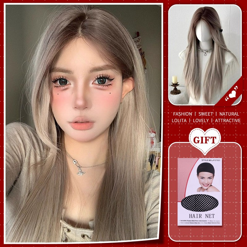 Peruca Sintética Lolita Curta Cacheada 12 Polegadas Doce E Adorável Dourado-Branco Natural Fofa Cabelo Ondulado Cosplay Peruca De Cabeça Cheia Para