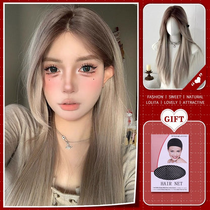 Peruca Sintética Lolita Curta Cacheada 12 Polegadas Doce E Adorável Dourado-Branco Natural Fofa Cabelo Ondulado Cosplay Peruca De Cabeça Cheia Para