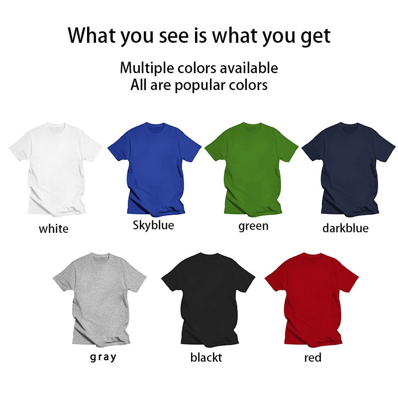 Loose large size Cartoon guitar street style T-shirt cool graphic print Fun Hip Hop 100% Cotton Top