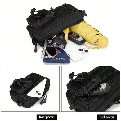 Outdoor Sports MOLLE Waist Pack, Durable EDC Tactical Waist Bag, Portable Multi Pocket Hunting Bags