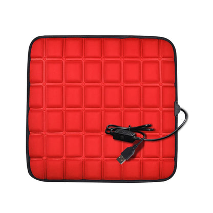 Almofada de Aquecimento Automotivo USB 5V Almofada de Assento de Carro Elétrica Aquecida Confortável Antiderrapante Resistente a Riscos Acessórios para Interior de Carros